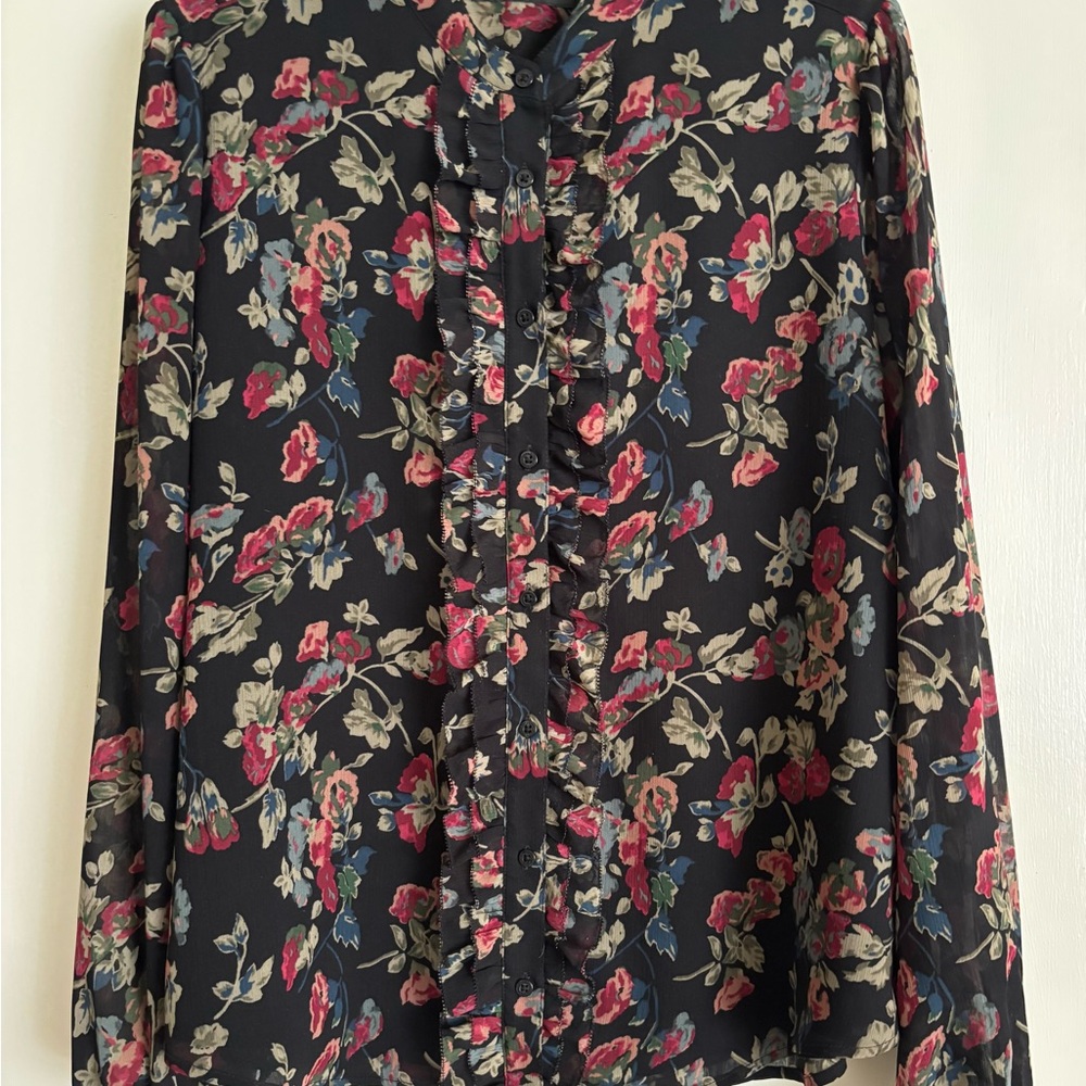 Ralph Lauren Floral Ruffle Blouse
